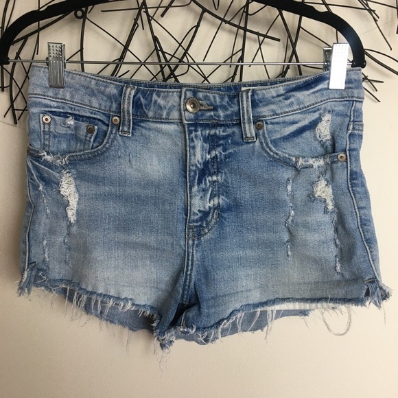 PISTOLA jean cut off distressed shorts 27 blue - Picture 1 of 4